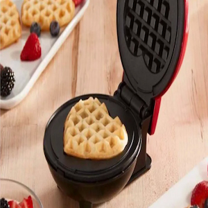 Amazon's Valentine's Day Gifts, Dash Heart-Shaped Mini Waffle Maker