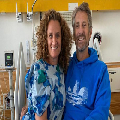 Van Der Sar with wife