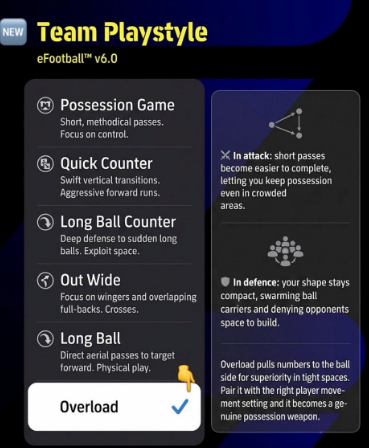 Overload Playstyle eFootball 2027
