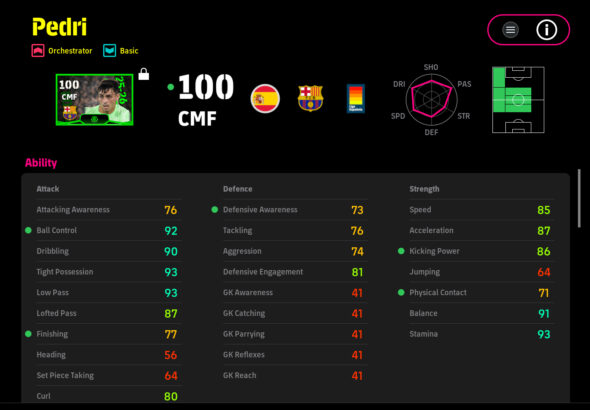 POTW Pedri Card