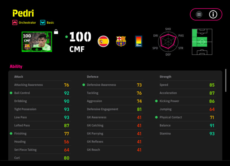 POTW Pedri Card