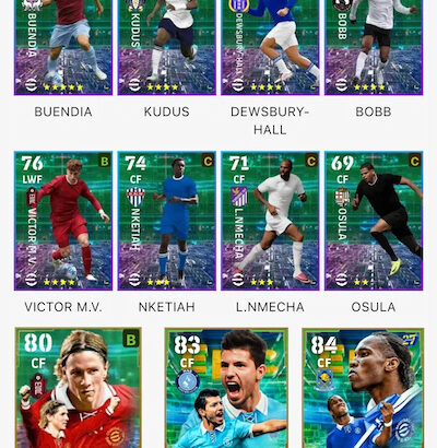 eFootball Leak English League Selection Attackers Oct 12, 2026